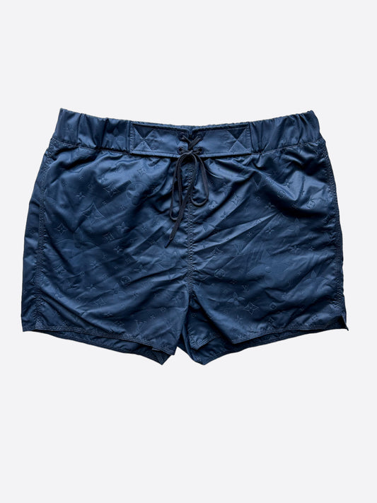 Louis Vuitton Navy Monogram Swim Shorts