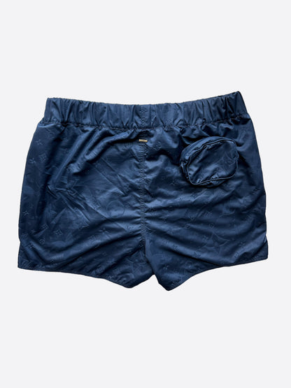 Louis Vuitton Navy Monogram Swim Shorts