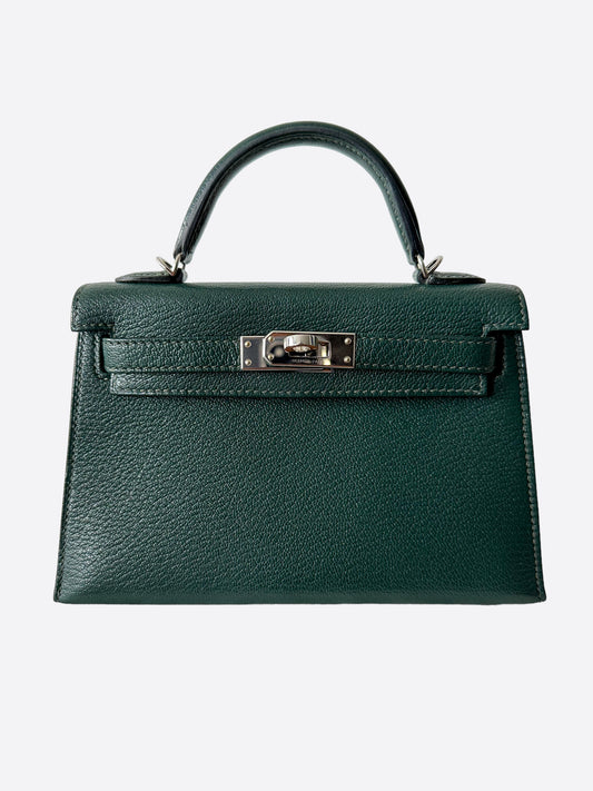 Hermès Vert Cyprus Epsom Mini Kelly 20