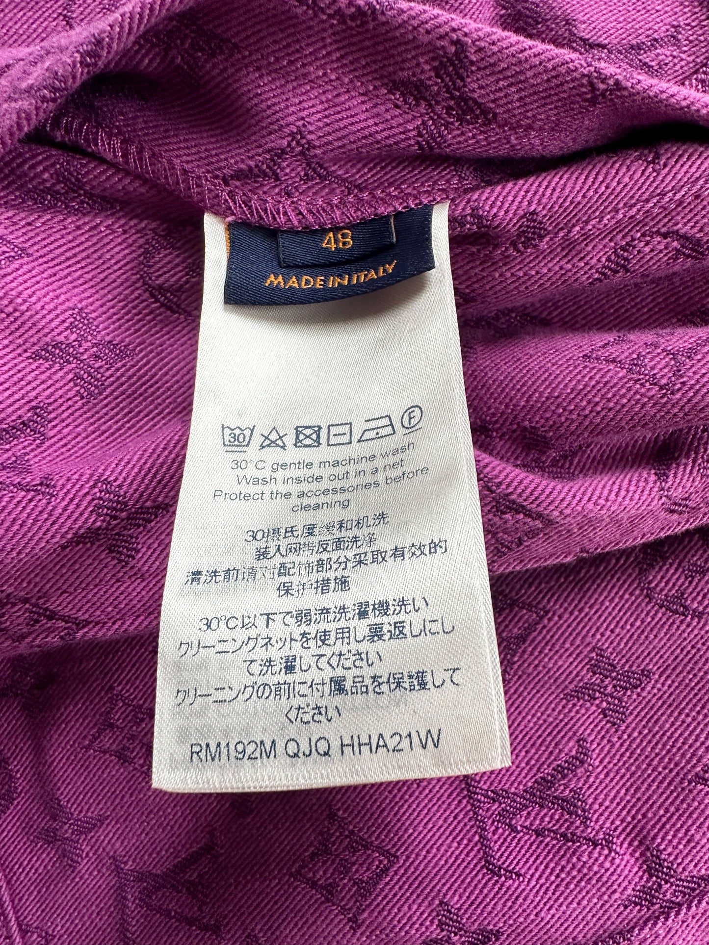 Louis Vuitton Purple Monogram Denim Jacket