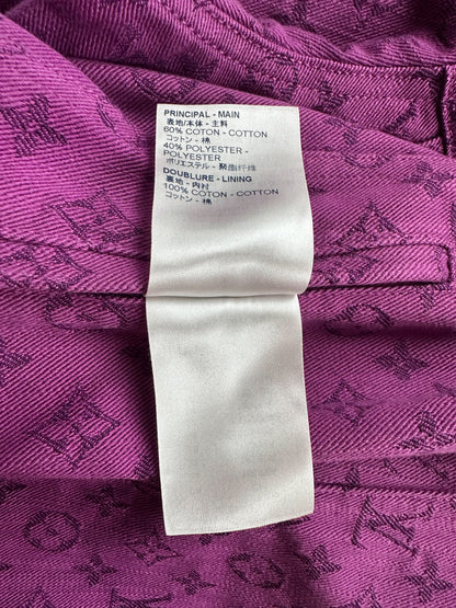 Louis Vuitton Purple Monogram Denim Jacket