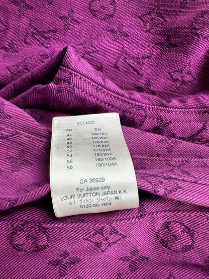 Louis Vuitton Purple Monogram Denim Jacket