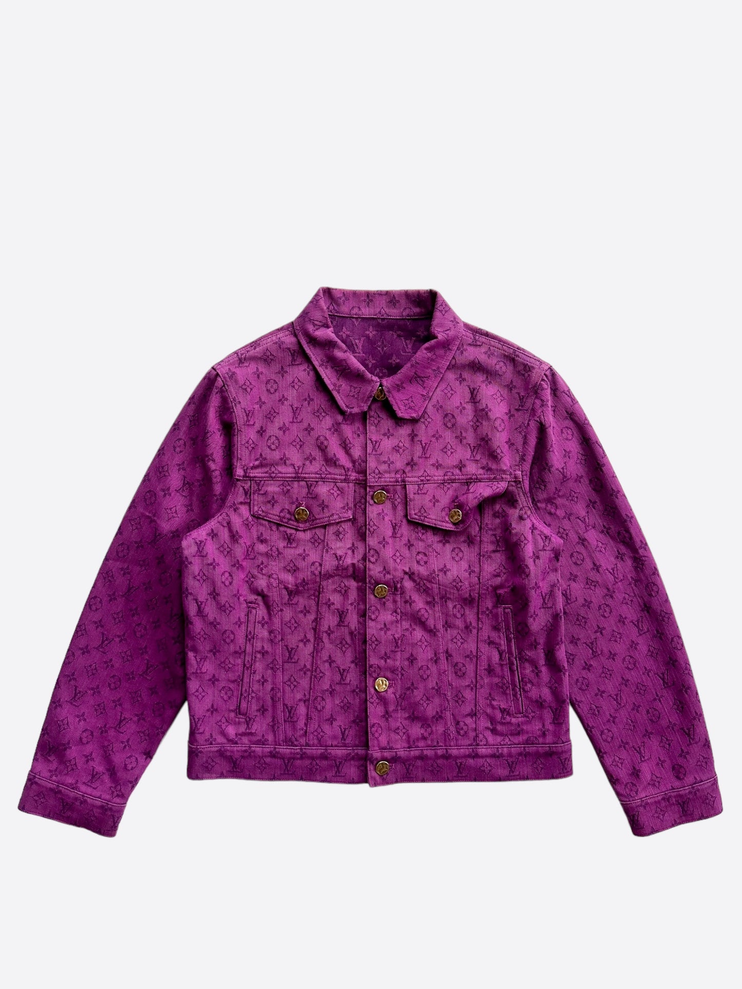 Louis Vuitton Purple Monogram Denim Jacket