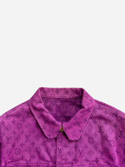 Louis Vuitton Purple Monogram Denim Jacket