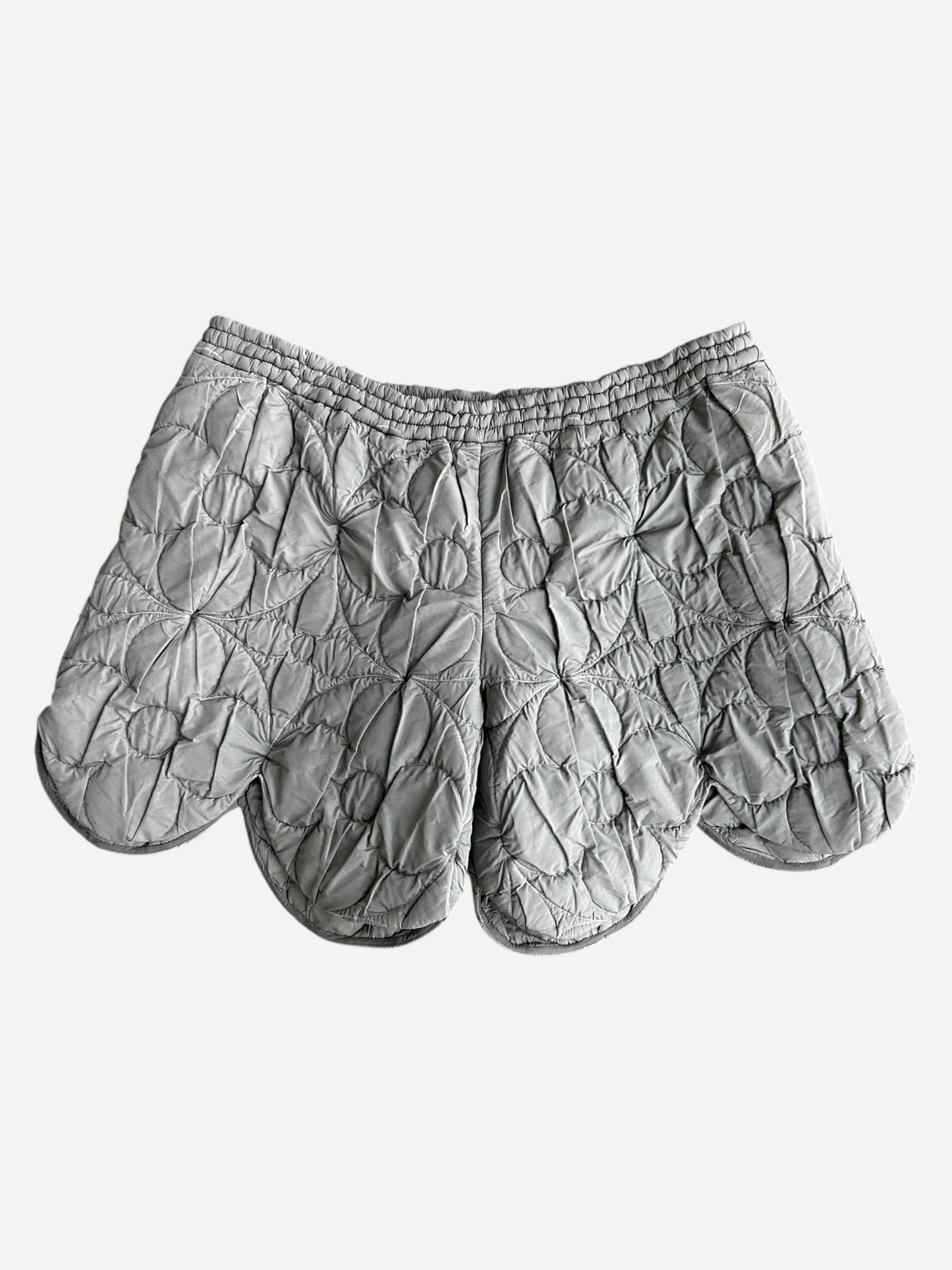 Louis Vuitton Grey Quilted Flower Monogram Shorts