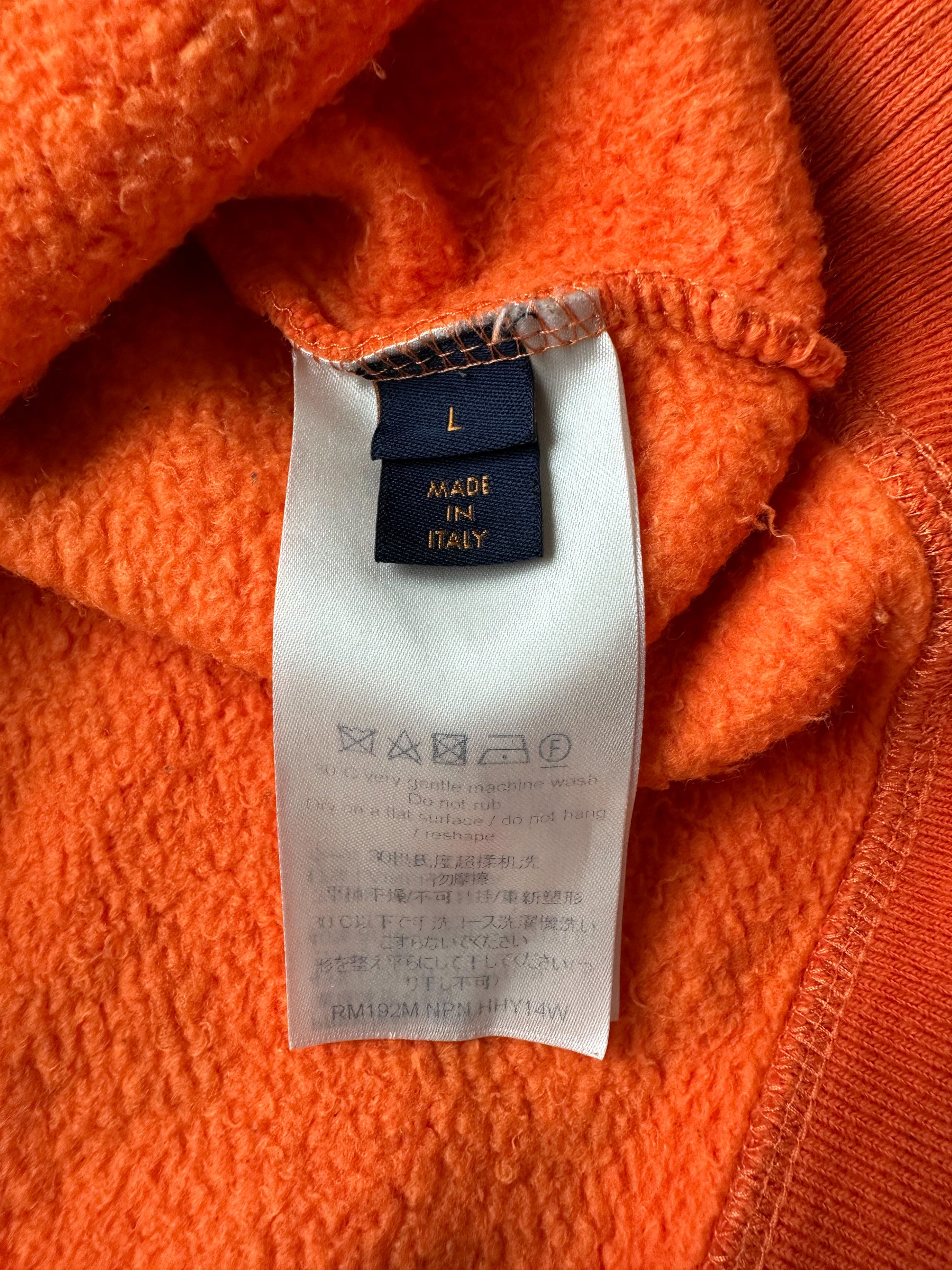 Louis Vuitton Monogram Jacquard Crew Neck Sweatshirt Xs Orange Rm192m  Auction