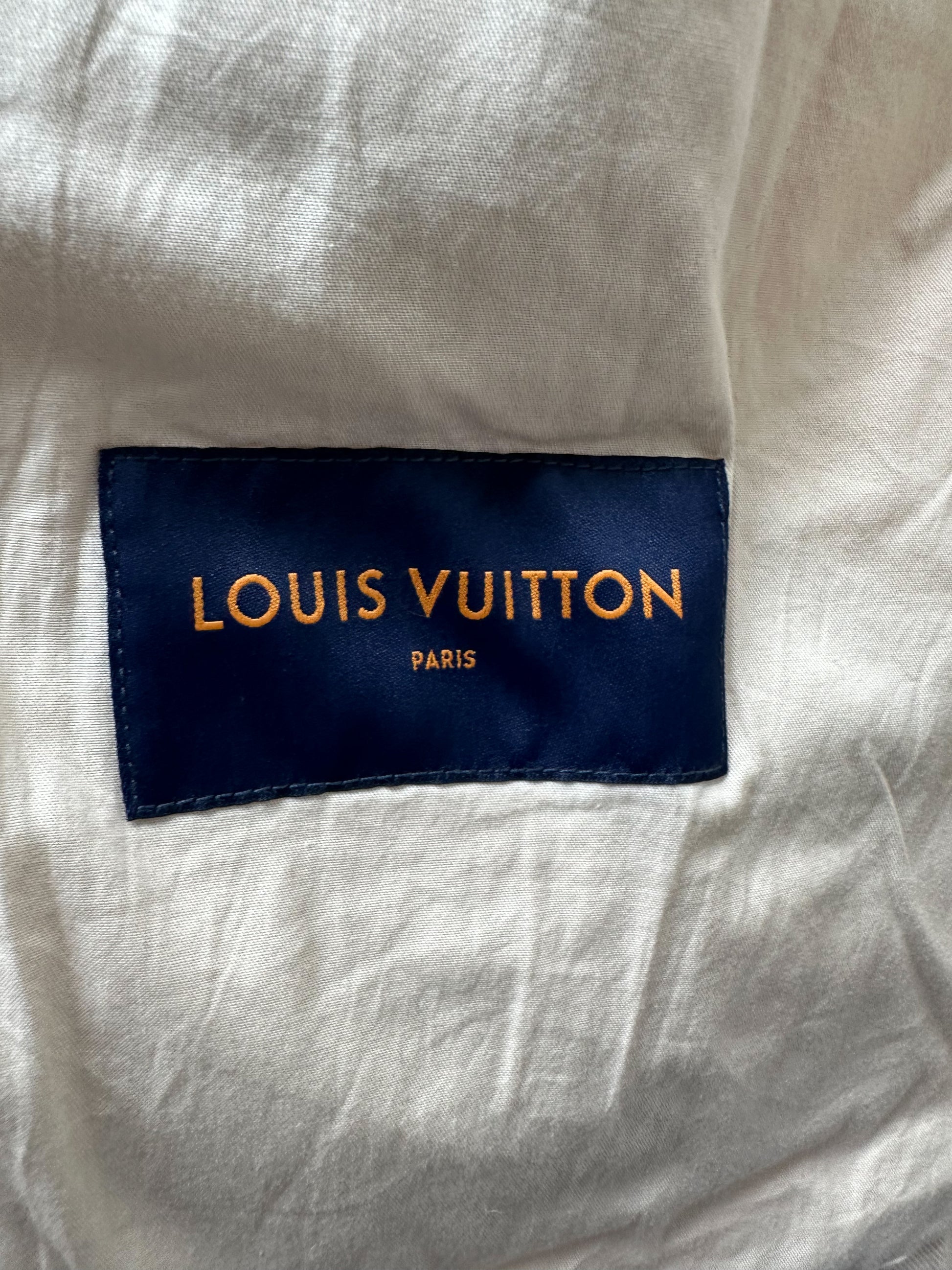 Louis Vuitton Monogram Workwear Denim Jacket ECRU. Size 58