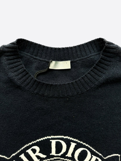 Dior Air Jordan Navy Wings Logo Cashmere Blend Sweater – Savonches