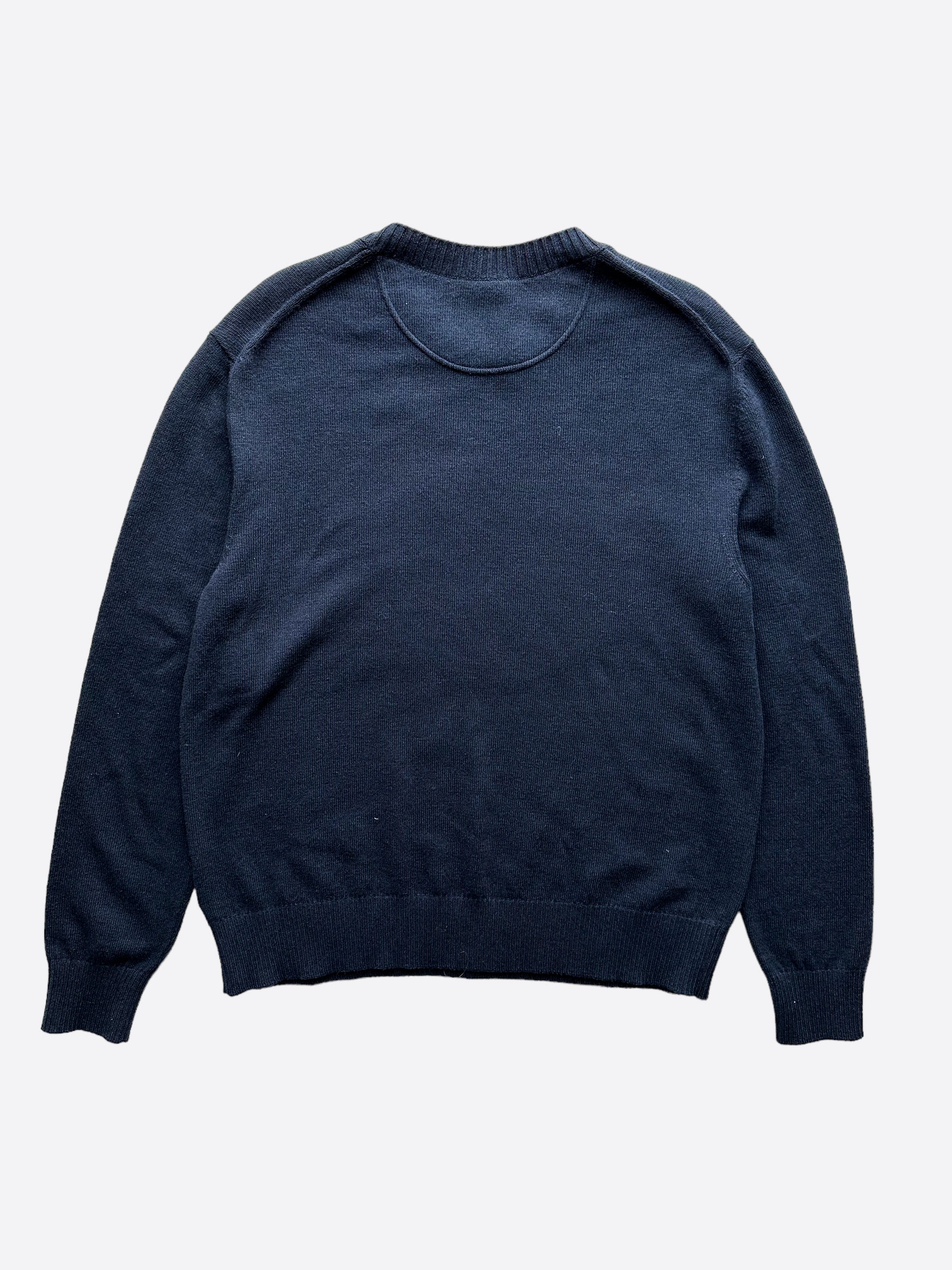 Dior Air Jordan Navy Wings Logo Cashmere Blend Sweater