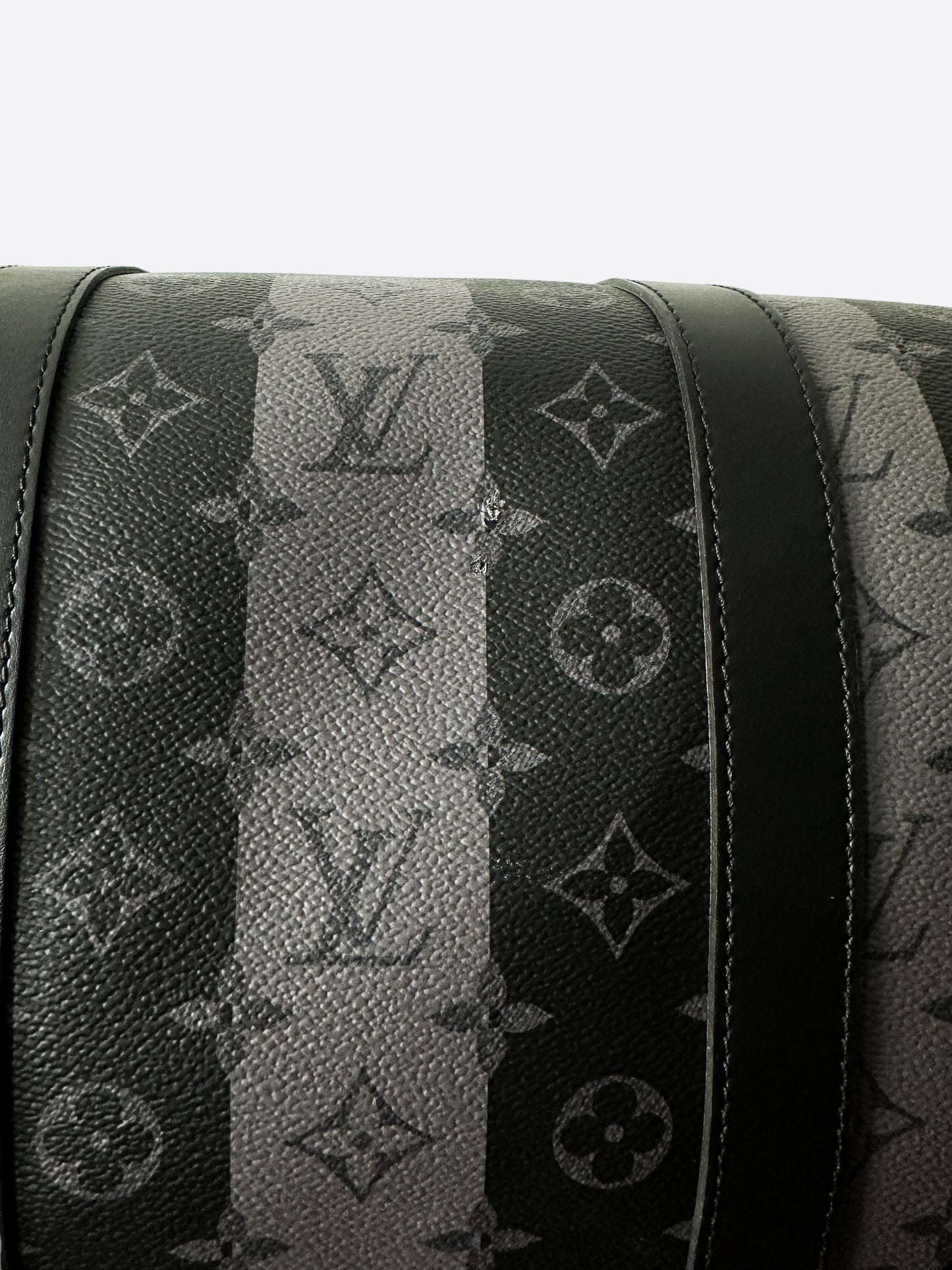Louis Vuitton Keepall Bandouliere 55 Nigo Black Stripe Monogram