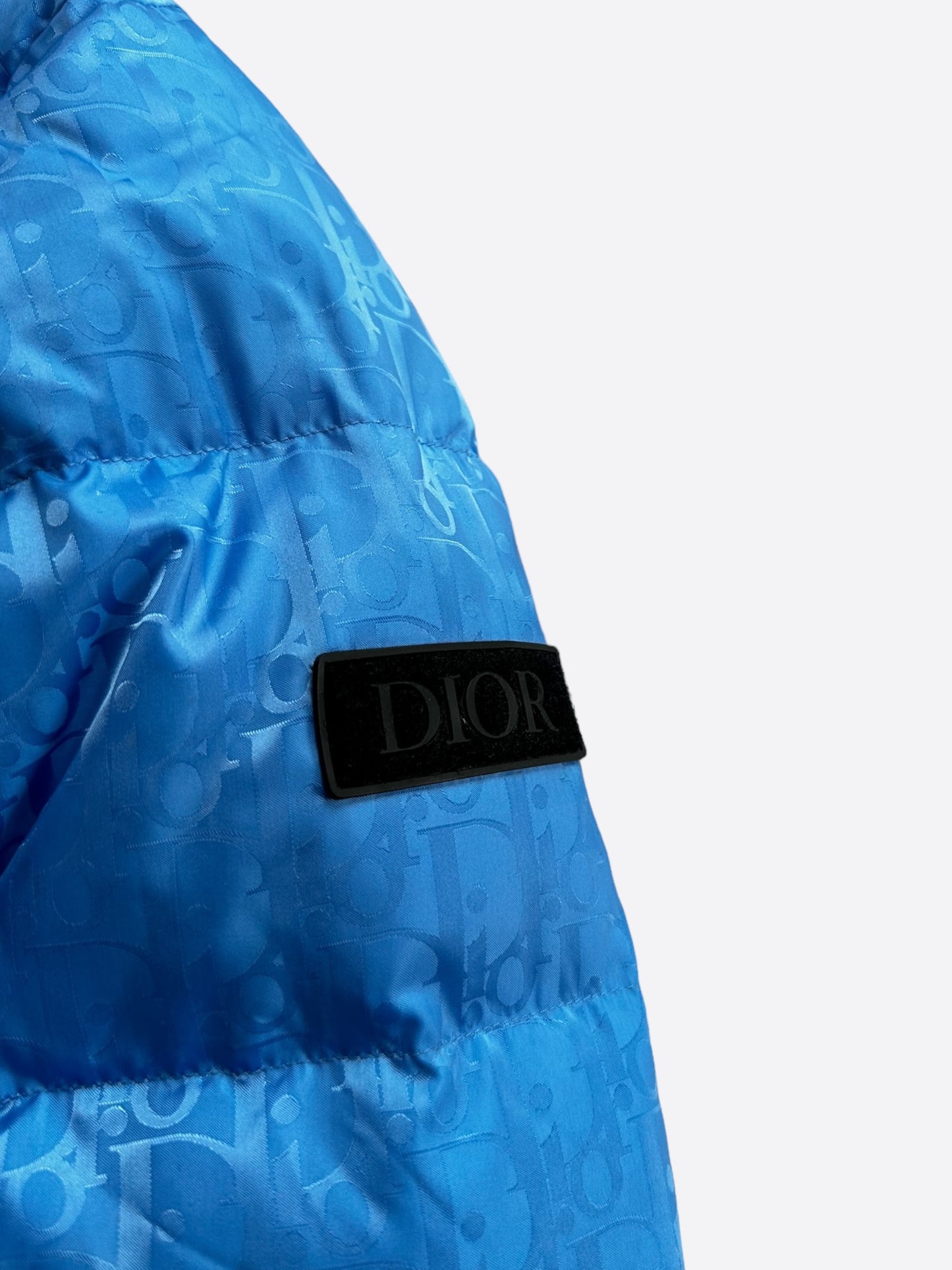 Dior Blue Oblique Puffer Jacket