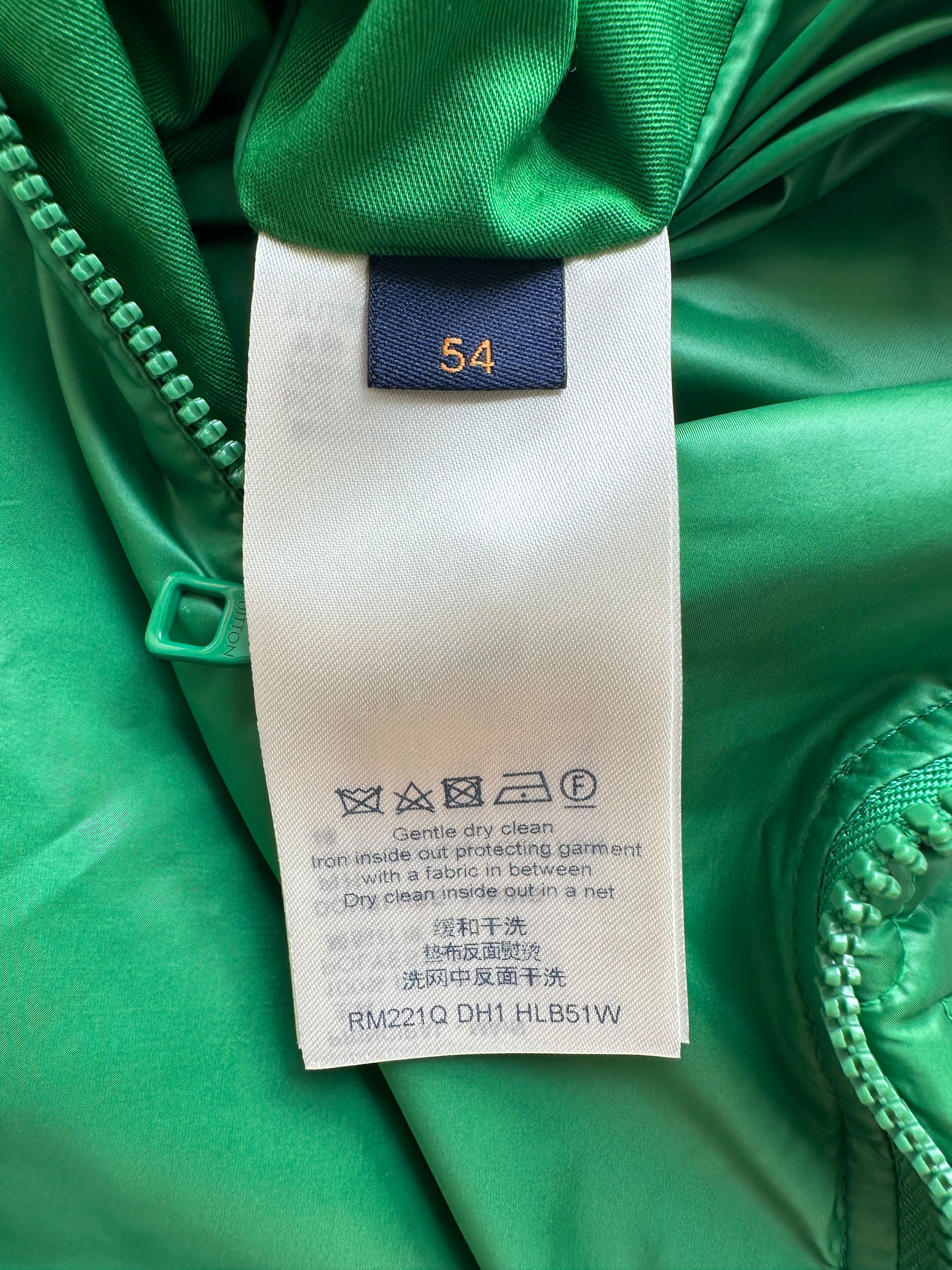 Louis Vuitton Green Monogram Puffer Jacket