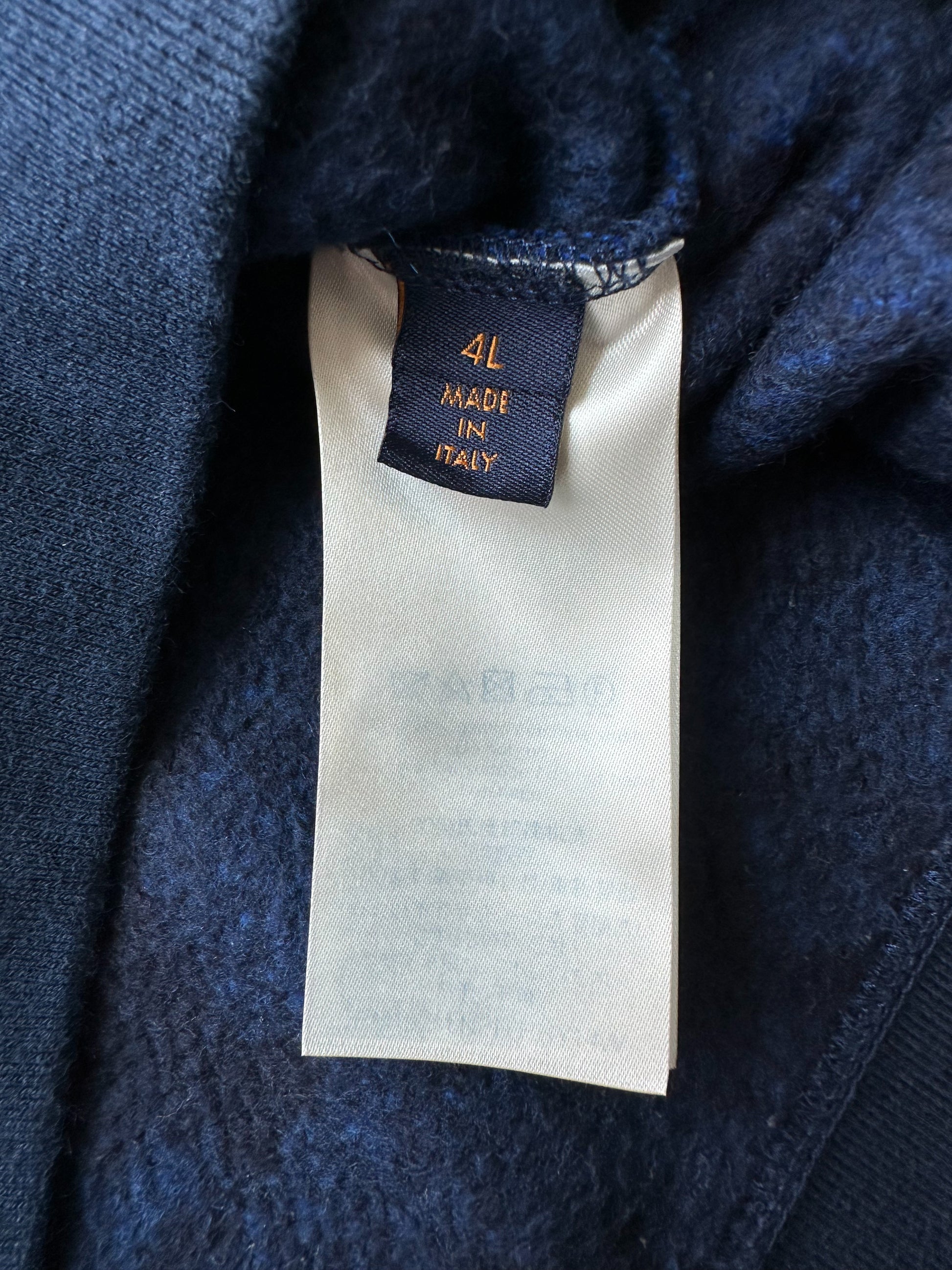 Louis Vuitton® Monogram Tile Jacquard Pullover Blue. Size S0 nel