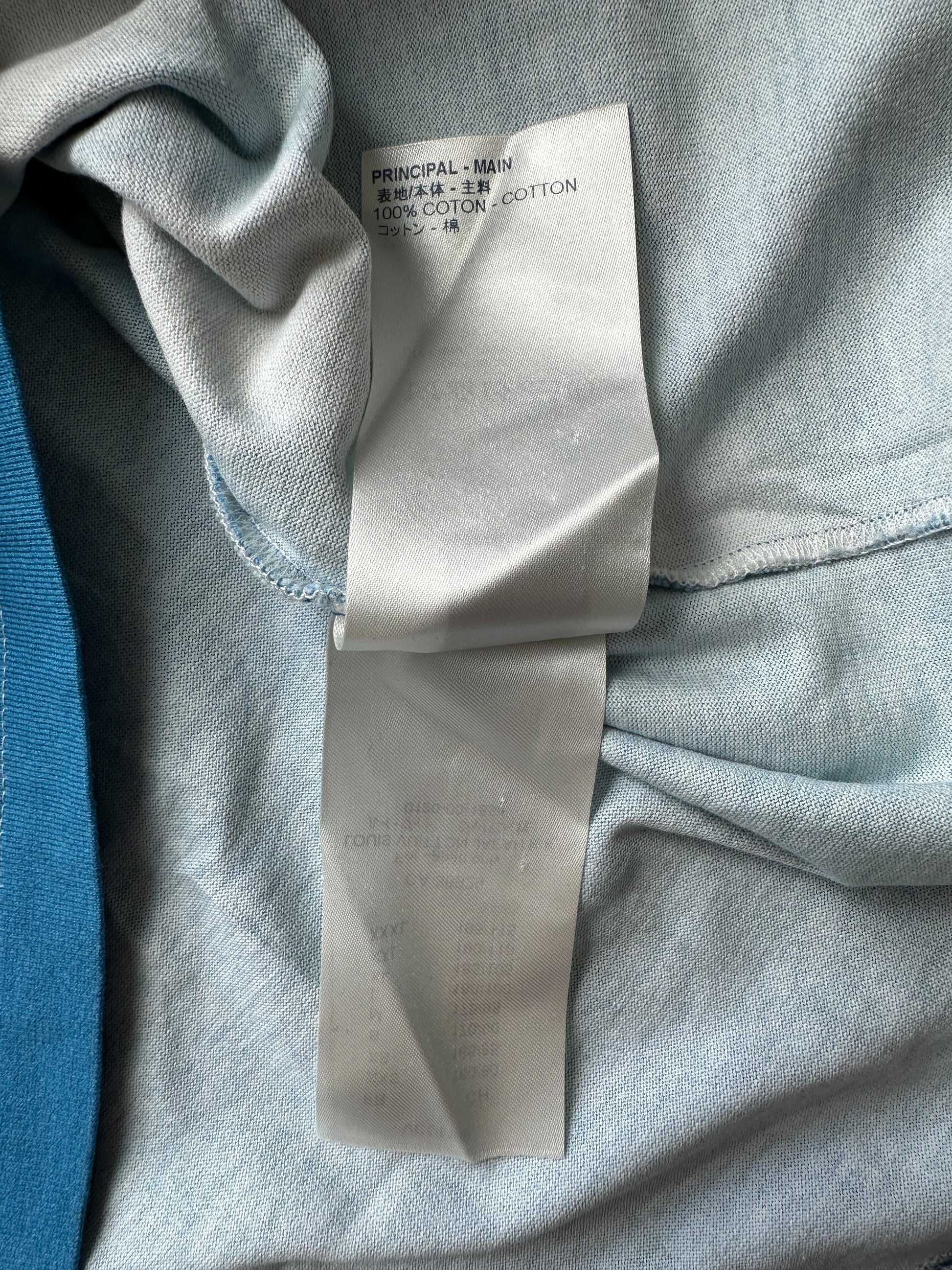 Louis Vuitton Blue Cloud Print Cotton Long Sleeve Shirt S Louis