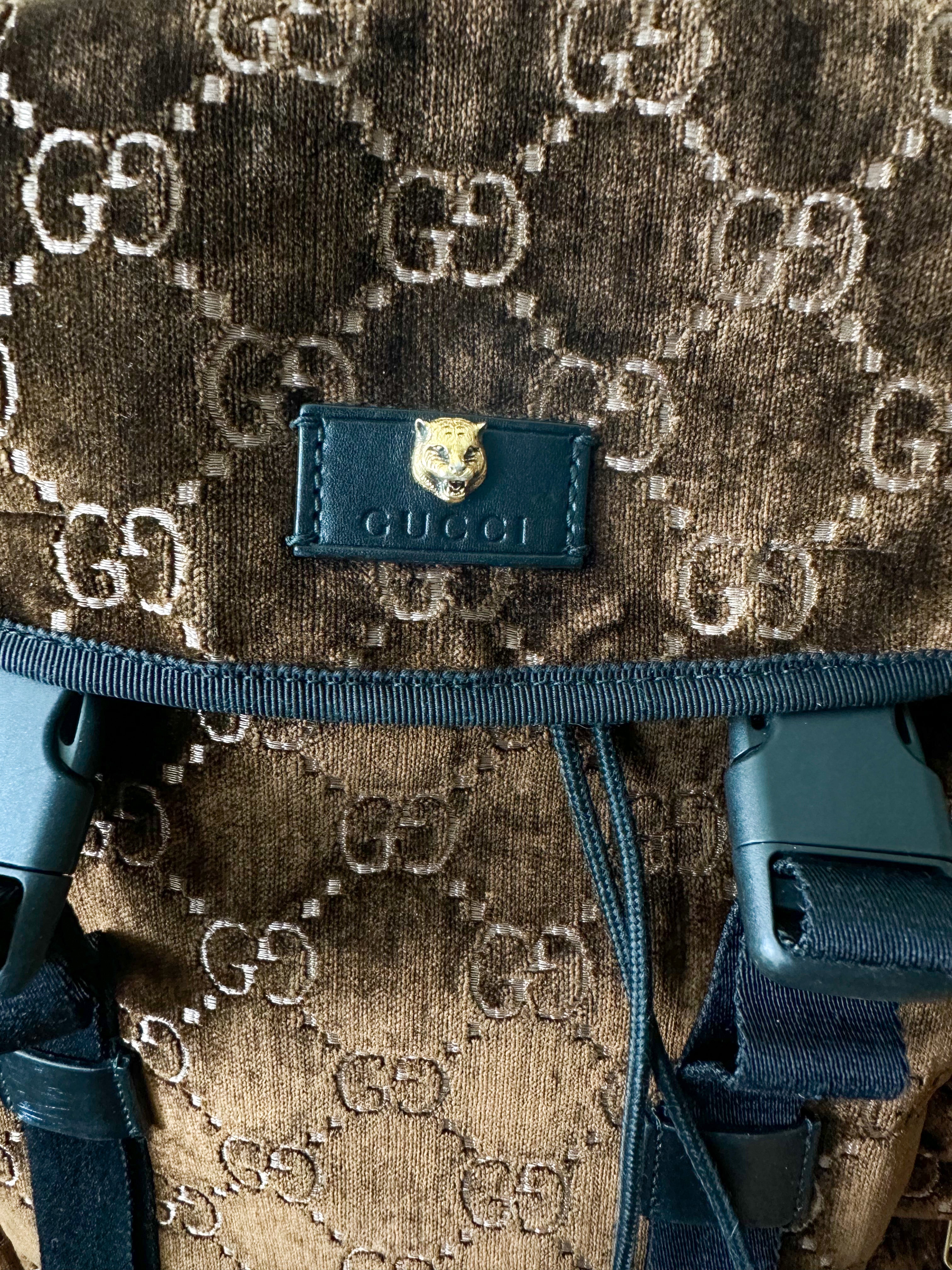 Gg on sale velvet backpack