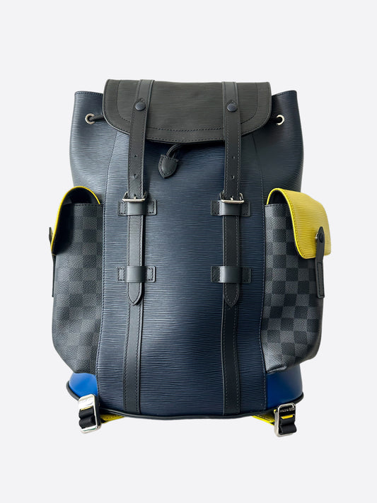 Louis Vuitton EPI Damier Graphite Christopher Backpack