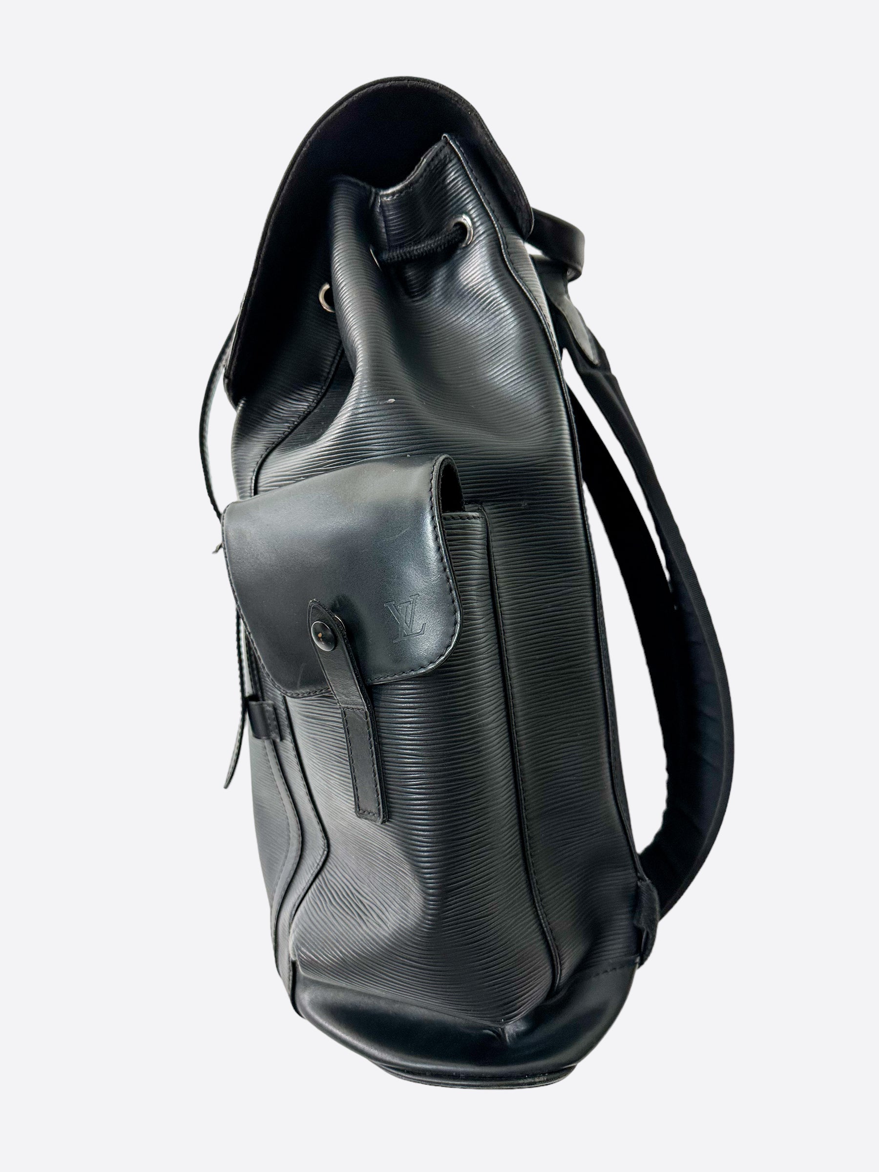 Louis Vuitton Black EPI Leather Christopher Backpack
