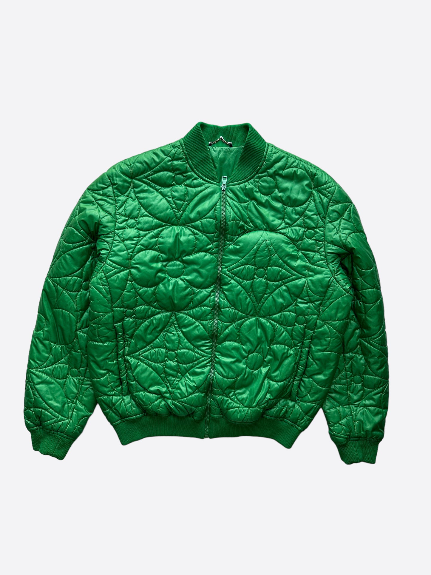 green monogram jacket