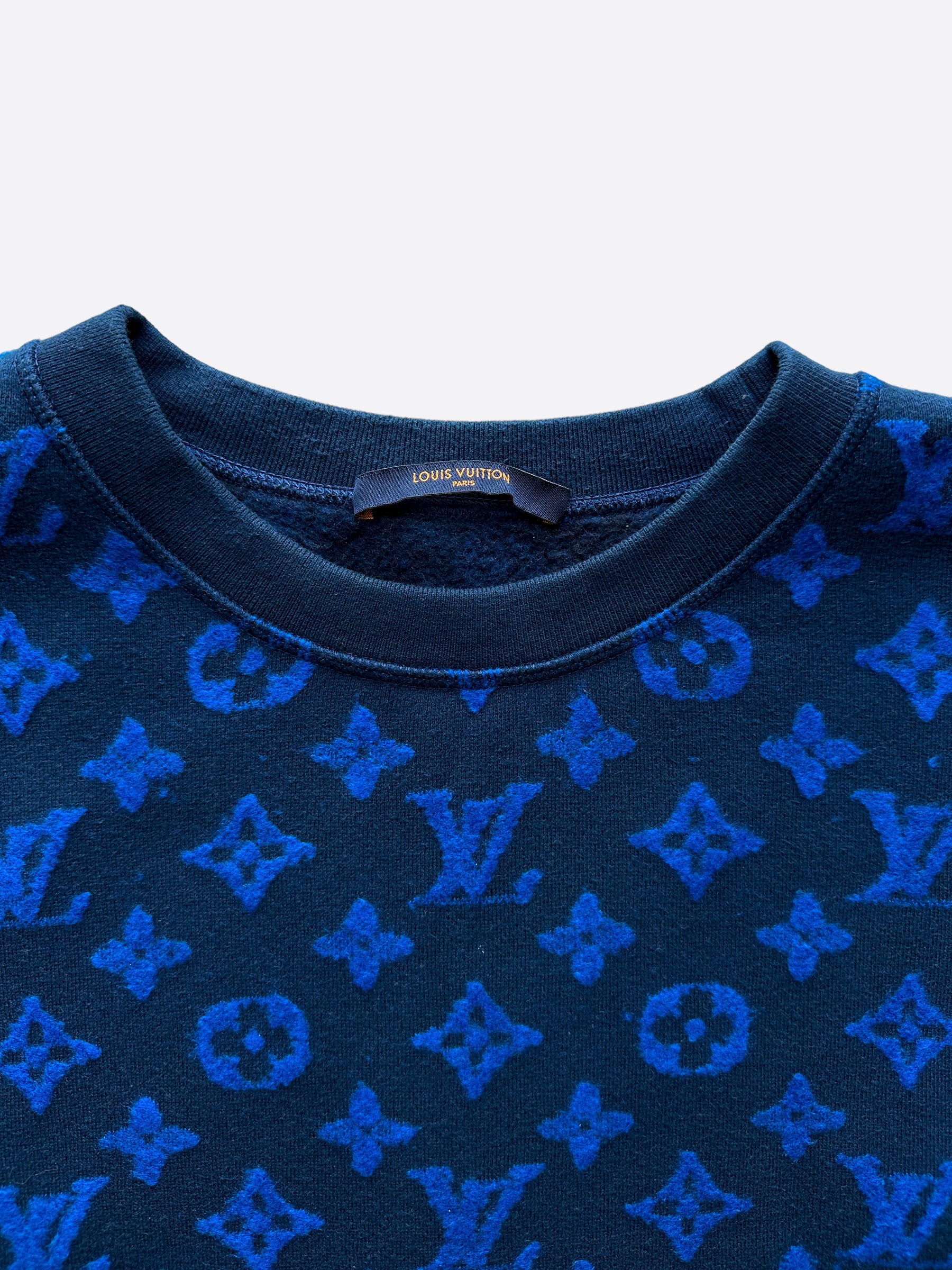 Louis vuitton blue online crew neck