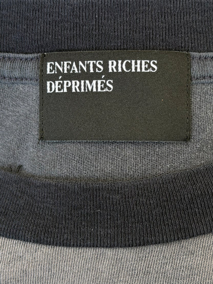 Enfants Riches Deprimes Grey & White Porcelain Dog Patch Ringer T-Shirt