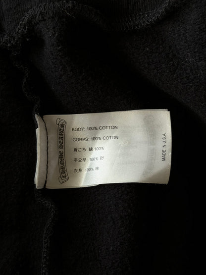Chrome Hearts Black & White Scroll Logo Hoodie