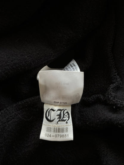 Chrome Hearts Black & White Scroll Logo Hoodie
