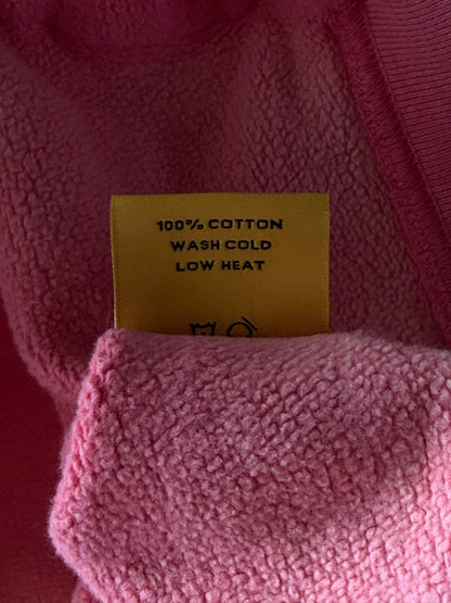 Gallery Dept Sunfaded Pink & Black Logo Zip Up Hoodie