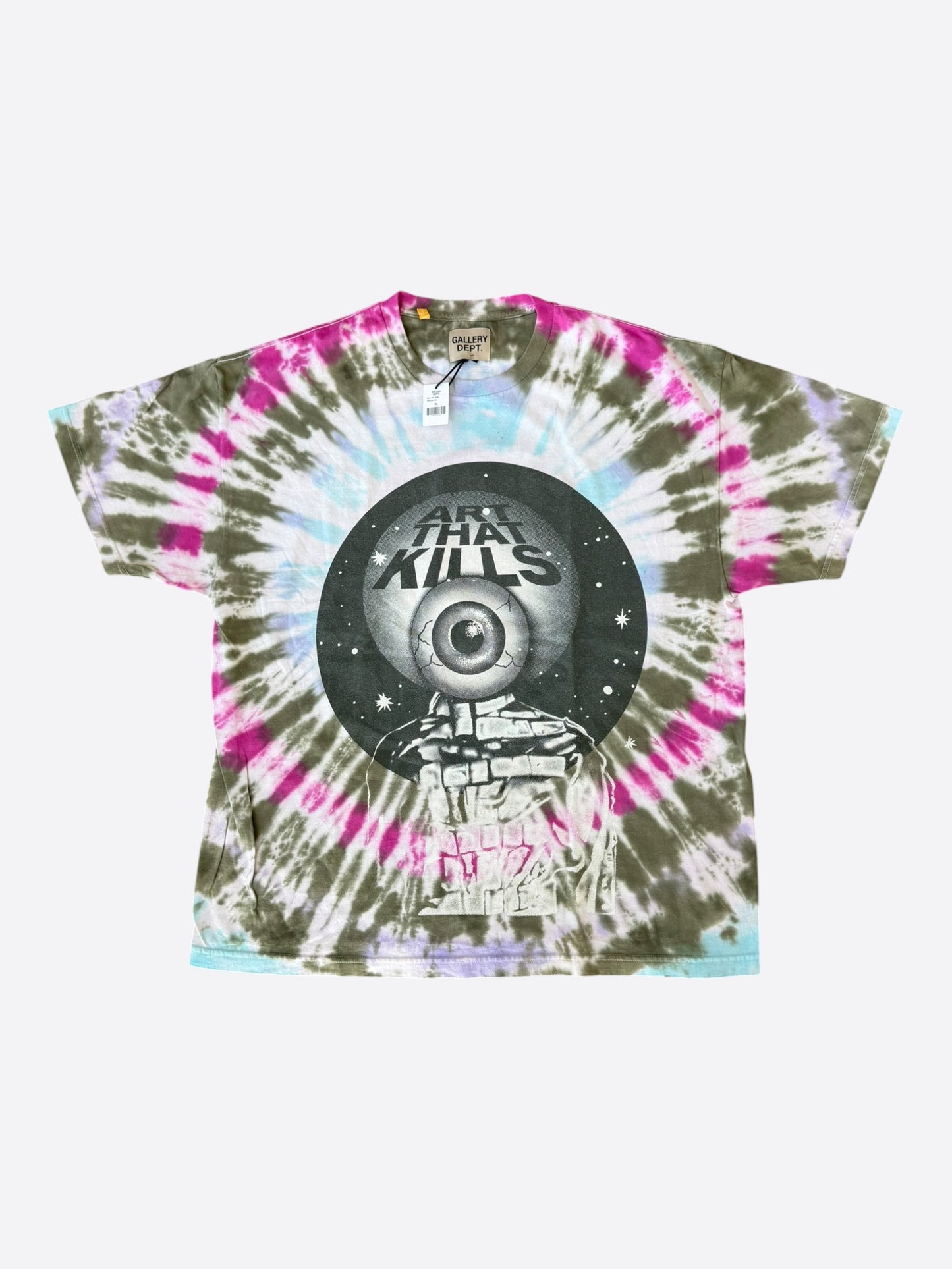 Gallery Dept Multicolor Tie-Dye Totally Rod Glitter Logo T-Shirt