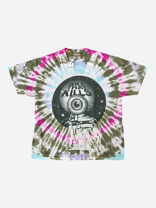 Gallery Dept Multicolor Tie-Dye Totally Rod Glitter Logo T-Shirt