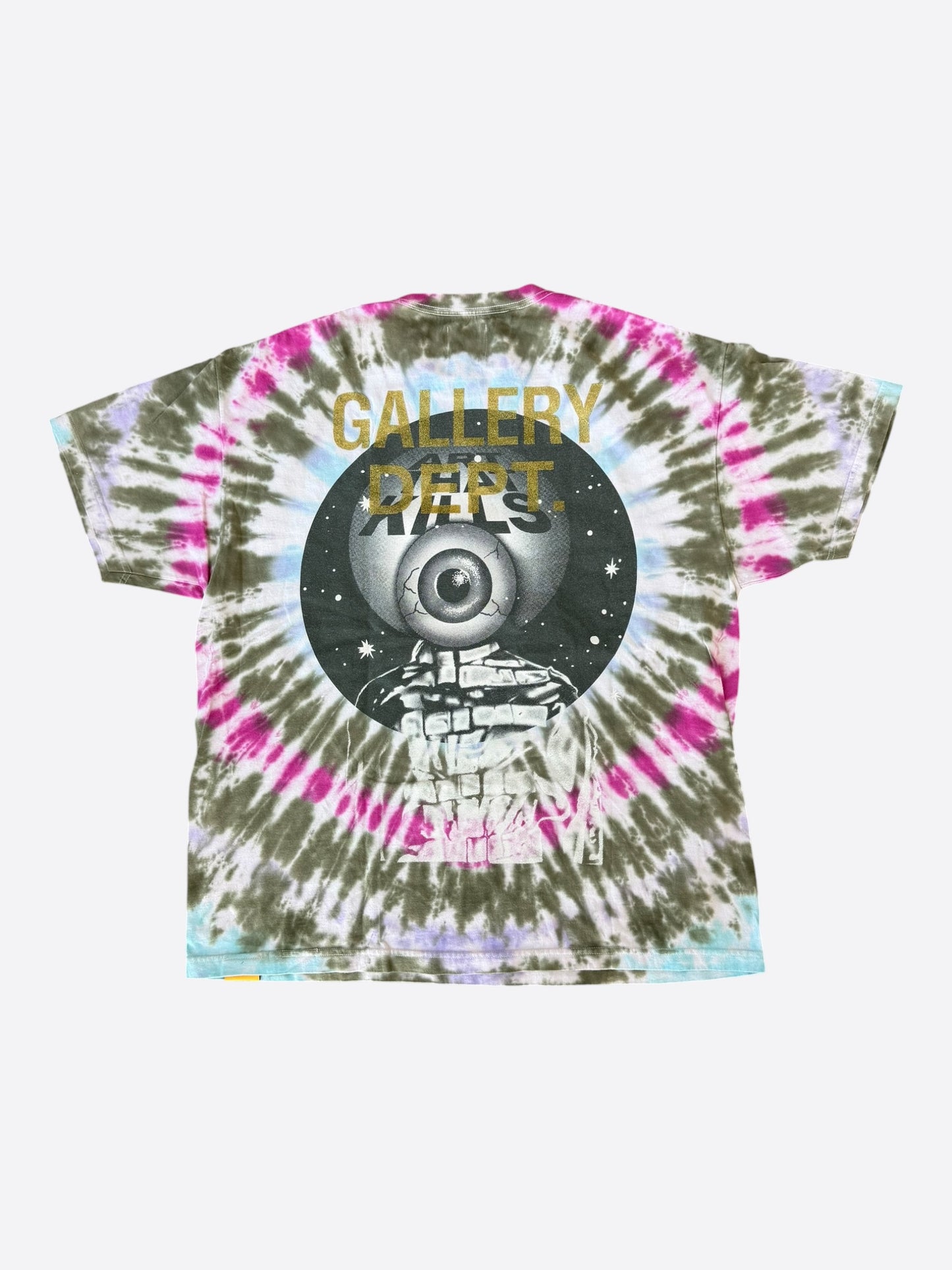 Gallery Dept Multicolor Tie-Dye Totally Rod Glitter Logo T-Shirt