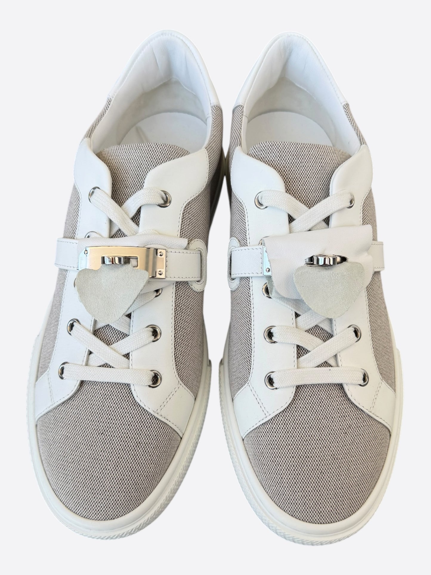 Hermes White & Grey Day Sneakers