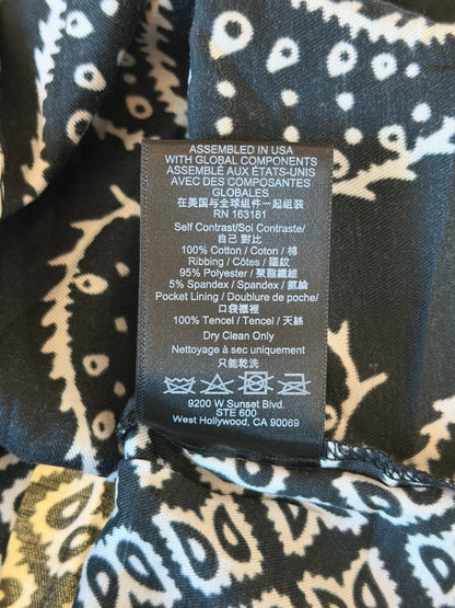 Rhude Black Paisley Bandana Button Up Shirt