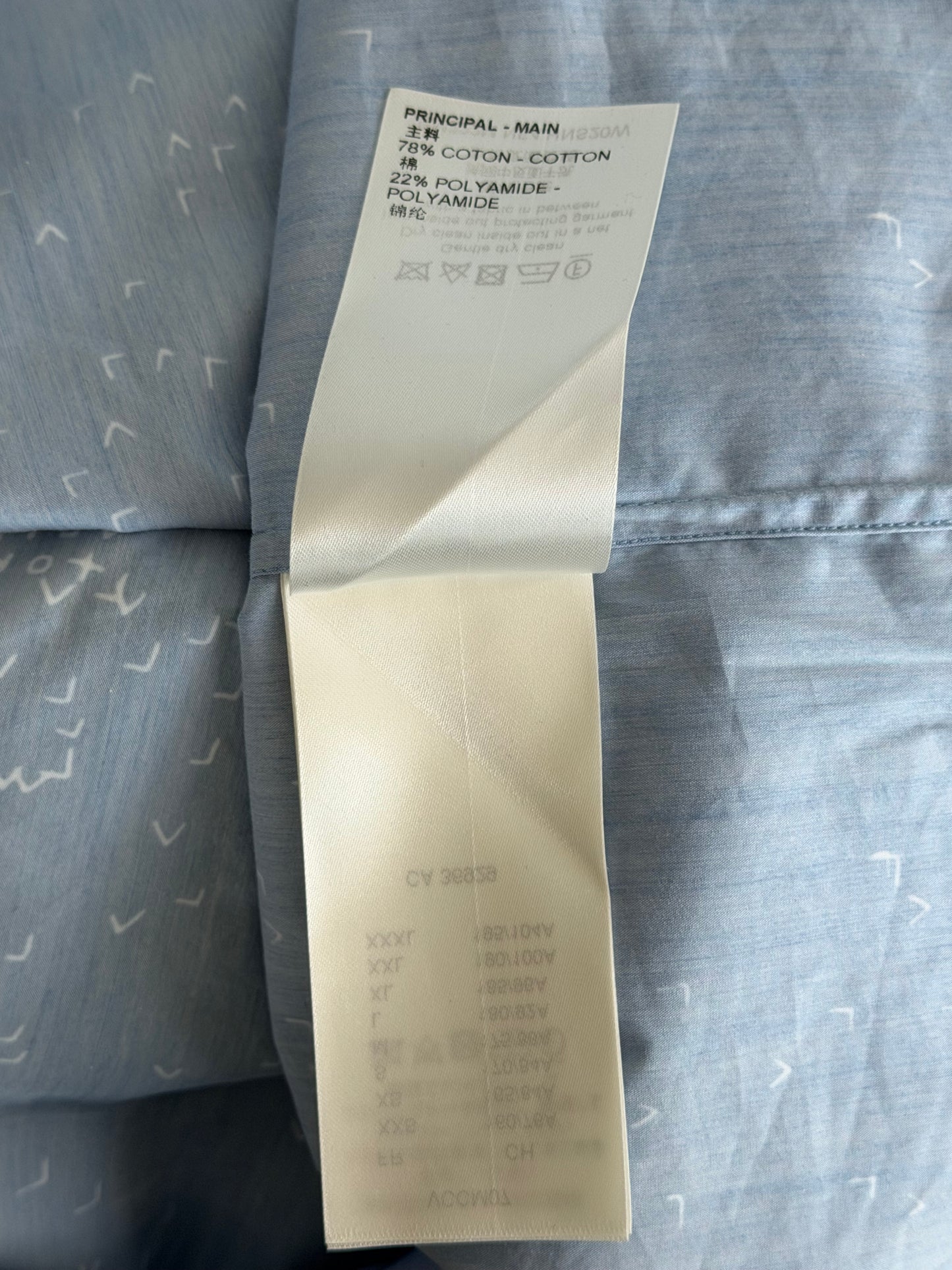Louis Vuitton Blue LV Spread Damier Button Up Shirt