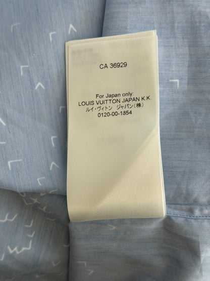 Louis Vuitton Blue LV Spread Damier Button Up Shirt