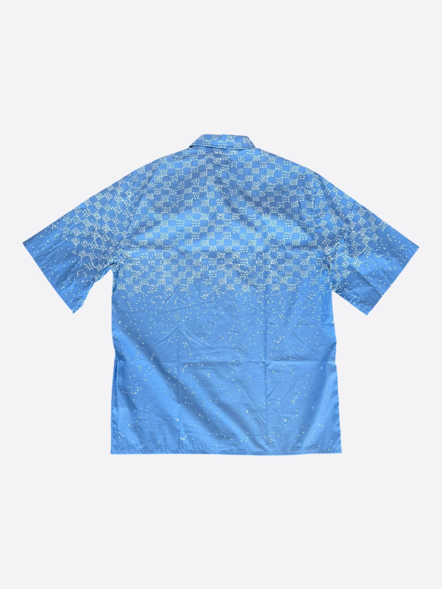Louis Vuitton Blue LV Spread Damier Button Up Shirt
