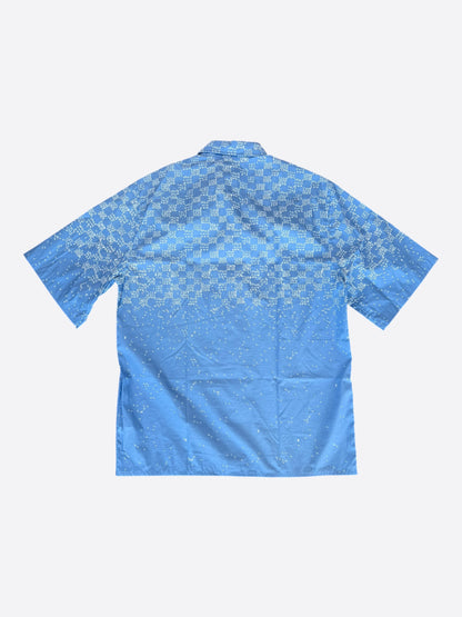 Louis Vuitton Blue LV Spread Damier Button Up Shirt
