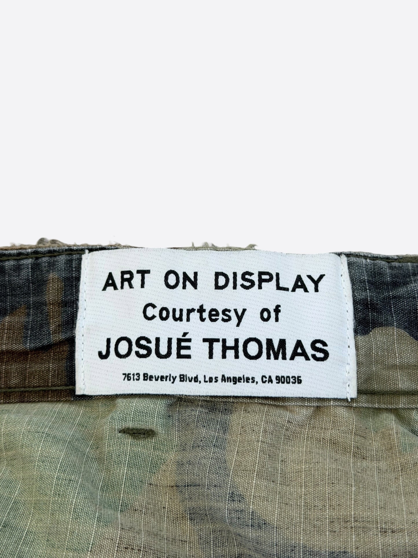 Gallery Dept Green Camouflage G Patch Cargo Shorts