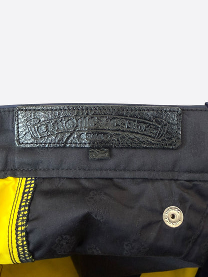 Chrome Hearts Navy Nylon & Leather Carpenter Pants