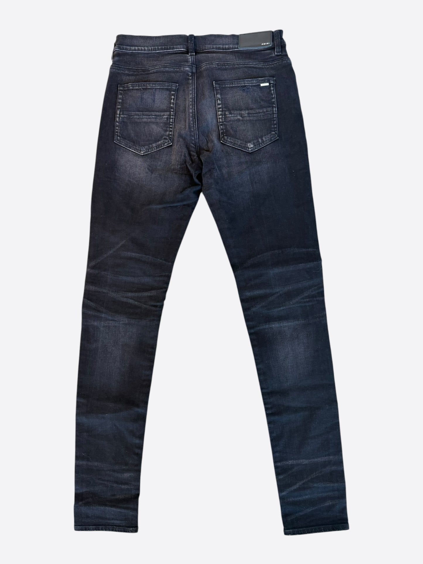 Amiri Aged Black & Red Patch MX1 Jeans