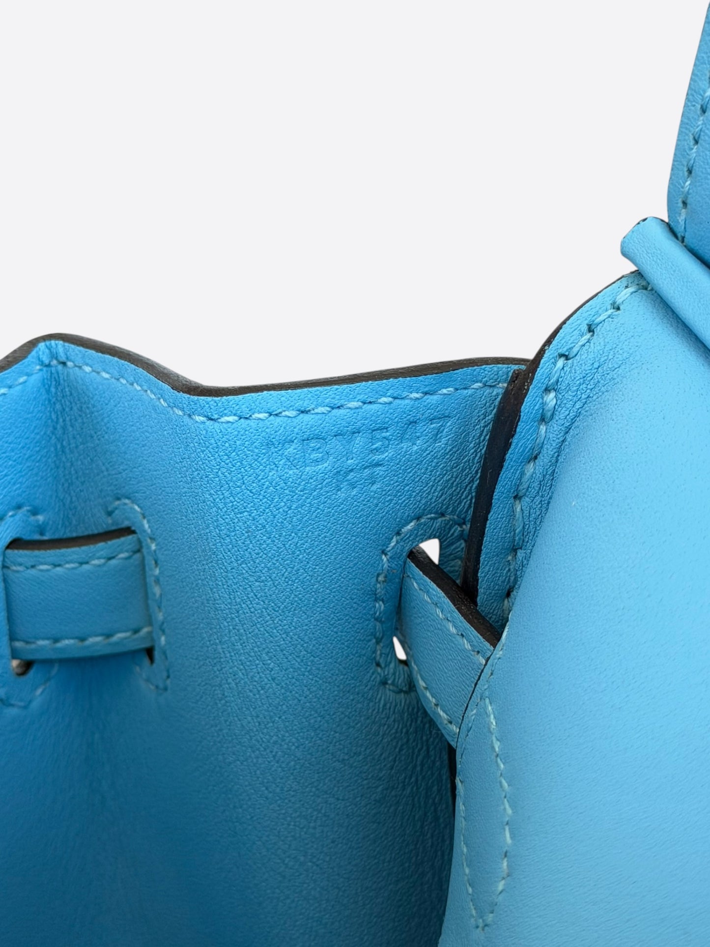 Hermes Blue Swift & Palladium Hardware Birkin 25