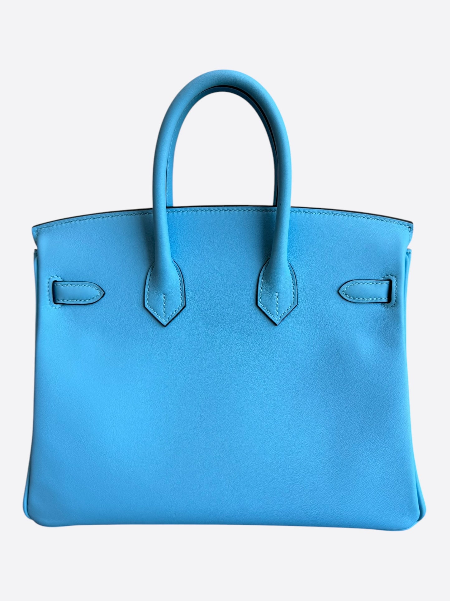 Hermes Blue Swift & Palladium Hardware Birkin 25