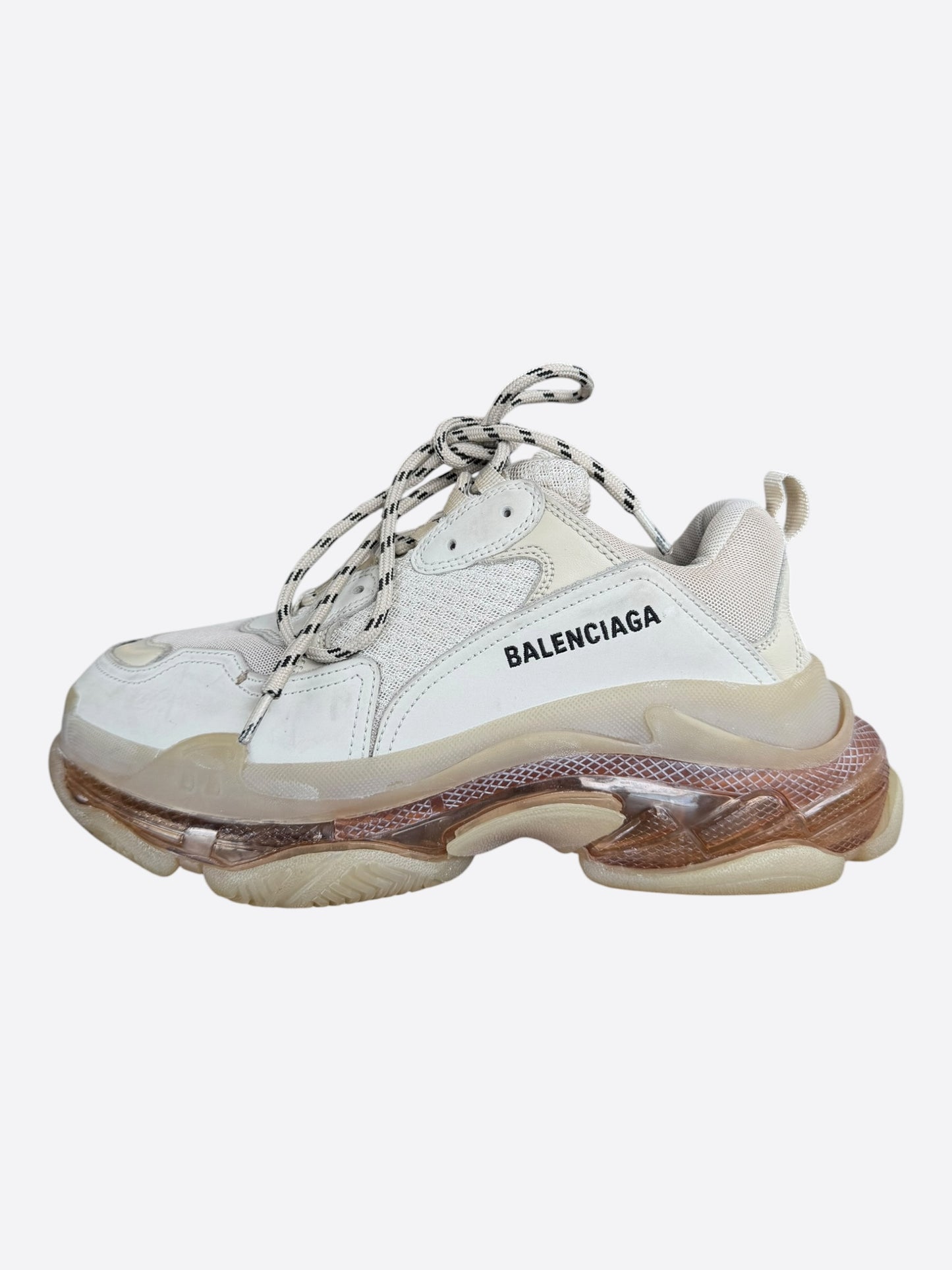 Balenciaga White Triple S Sneakers