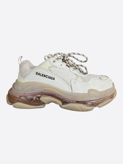 Balenciaga White Triple S Sneakers