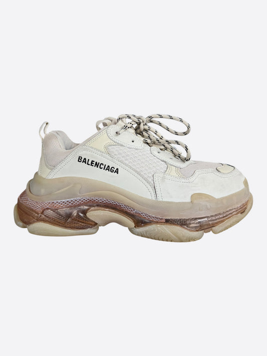 Balenciaga White Triple S Sneakers
