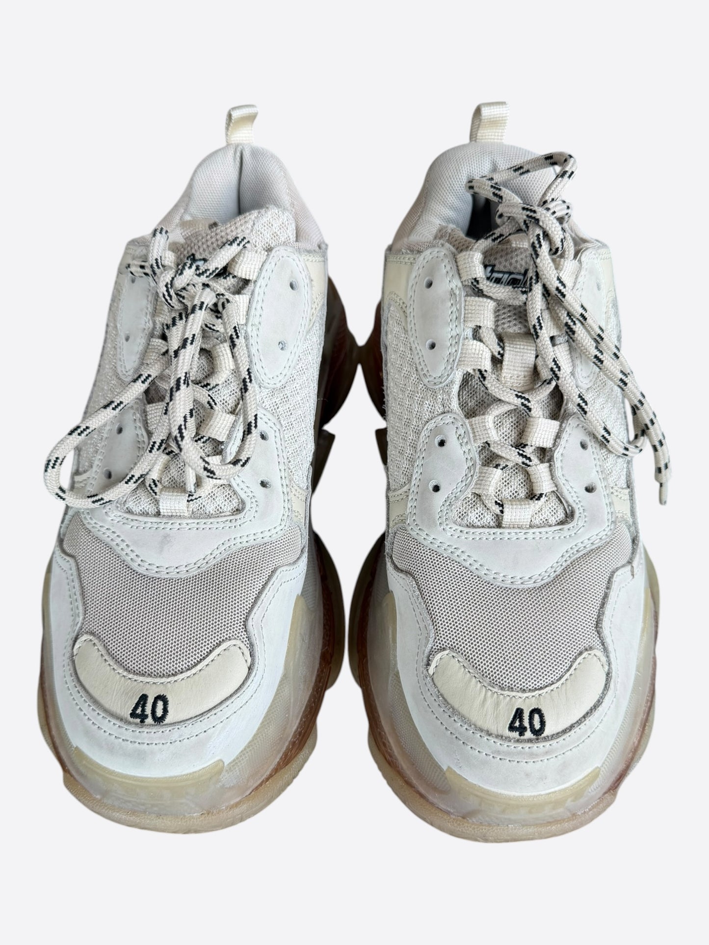 Balenciaga White Triple S Sneakers