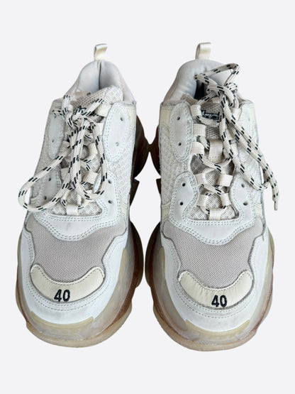 Balenciaga White Triple S Sneakers