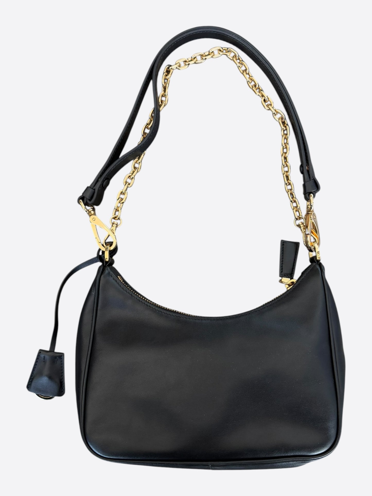 Prada Black Leather Re-Edition 2005 Bag