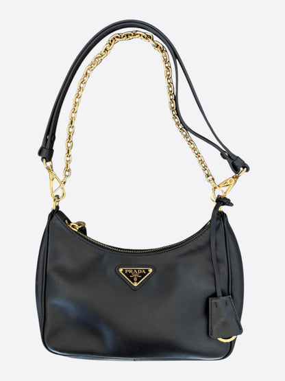 Prada Black Leather Re-Edition 2005 Bag