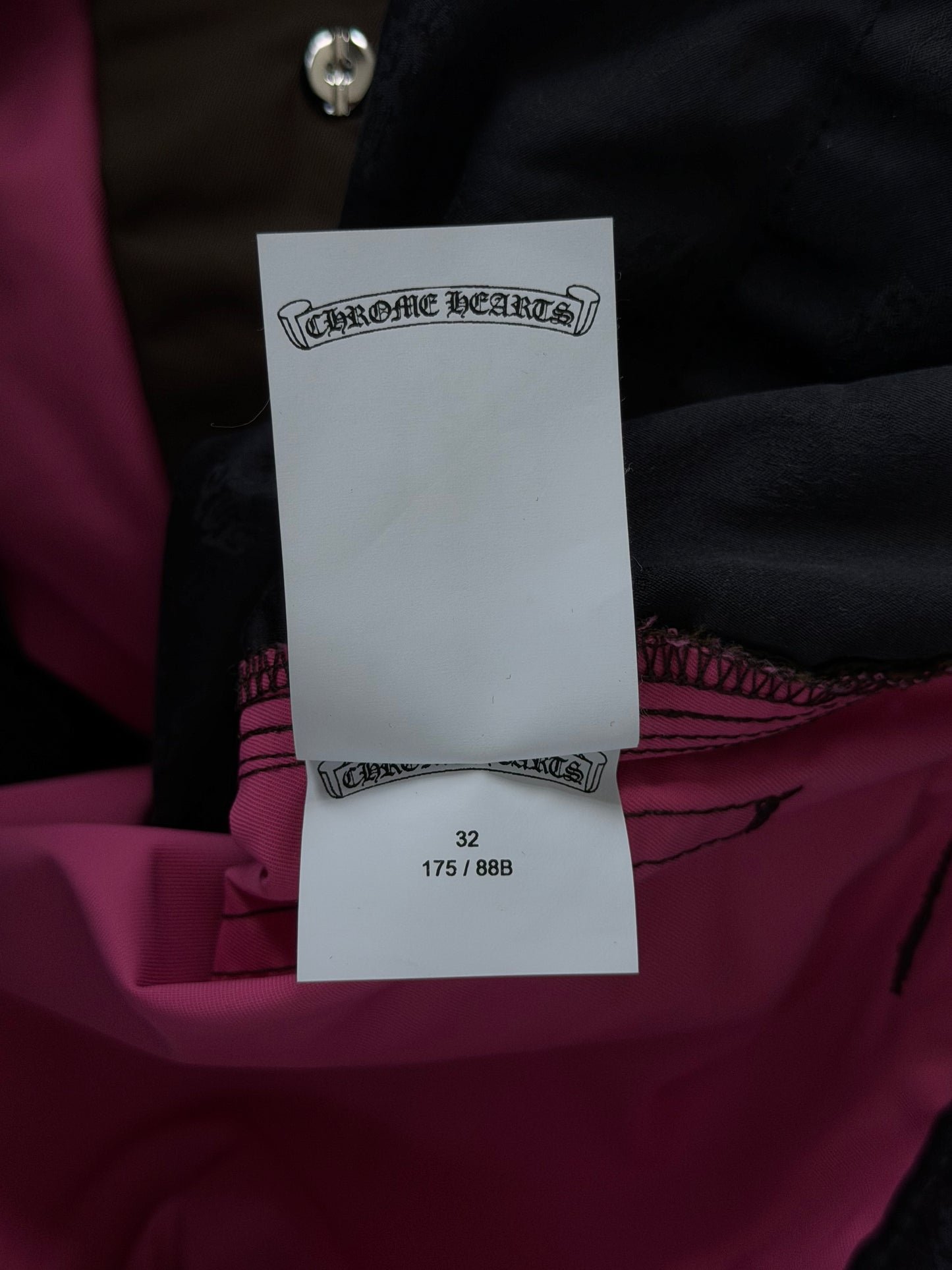 Chrome Hearts Brown Nylon & Leather Carpenter Pants
