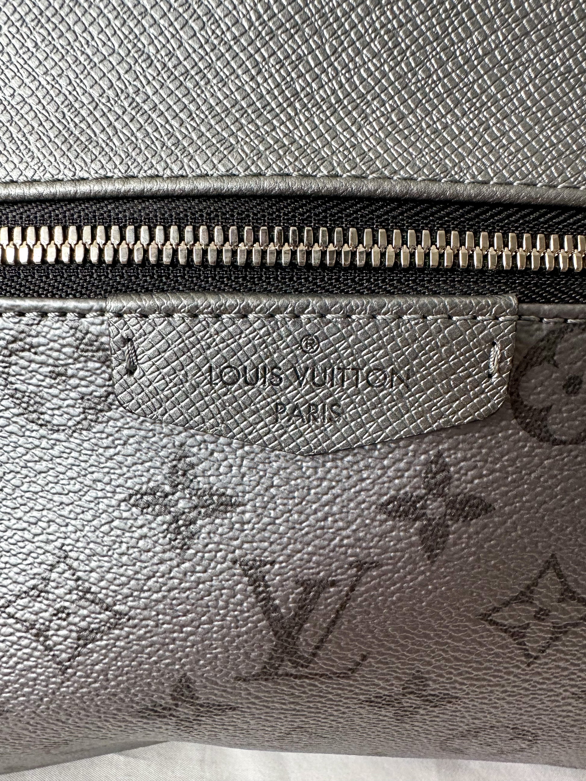 Louis Vuitton Silver Taigarama Outdoor Messenger Silver Hardware